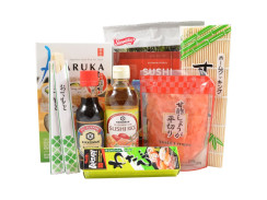 Dárkový set na přípravu sushi + kuchařka + 2 ks hůlek