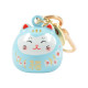Přívěšek na klíče Lucky Cat, světlemodrá