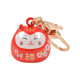Přívěšek na klíče Lucky Cat, červená