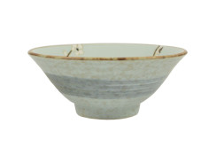 Japonská miska bleděmodrá, s motivem sakury, 18 x 7,3 cm