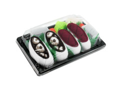 Rainbow Socks Set ponožek v sushi boxu, 2 páry, tuňák, chobotnice