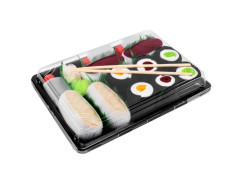 Rainbow Socks Set ponožek v sushi boxu, 5 párů, tuňák, butterfish, maki