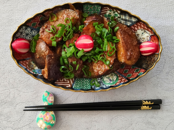 Nasu No Miso Itame - Restovaný lilek s miso