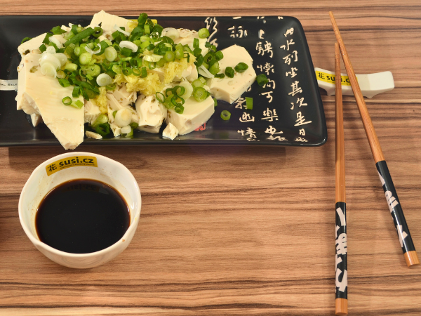 Yudofu - Horké tofu s dipem